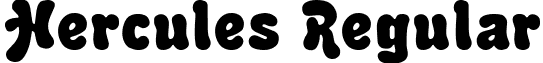 Hercules Regular font - Hercules.ttf