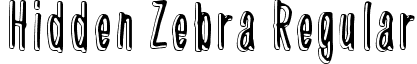 Hidden Zebra Regular font - Hidden Zebra.ttf