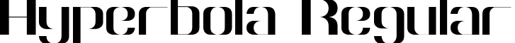 Hyperbola Regular font - Hyperbola.ttf