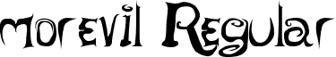 morevil Regular font - MOREVIL.TTF