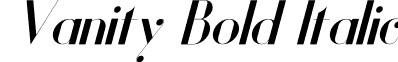 Vanity Bold Italic font - Vanity-BoldItalic.otf