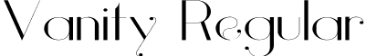 Vanity Regular font - Vanity-LightWide.otf