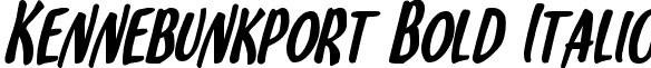 Kennebunkport Bold Italic font - kennebunkportboldital.ttf
