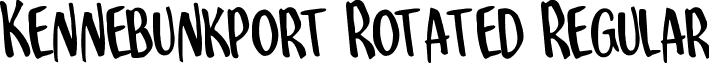 Kennebunkport Rotated Regular font - kennebunkportrotate.ttf