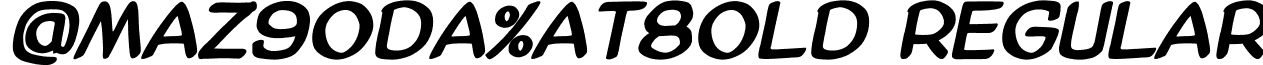 AmazGoDaMatBold Regular font - AmazGoDaMatBold.ttf