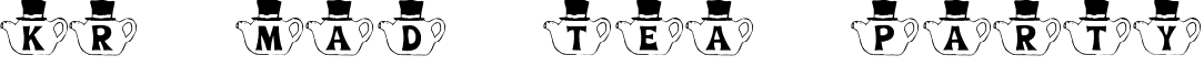 KR Mad Tea Party font - KR Mad Tea Party.ttf