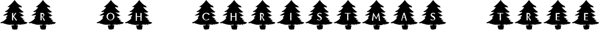 KR Oh Christmas Tree font - KR Oh Christmas Tree.TTF
