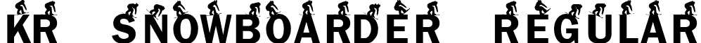 KR Snowboarder Regular font - KR Snowboarder.ttf