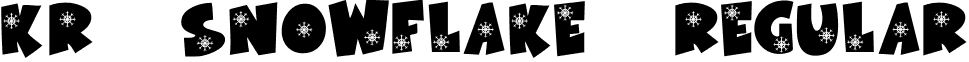 KR Snowflake Regular font - KR Snowflake.TTF