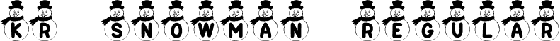 KR Snowman Regular font - KR Snowman.ttf