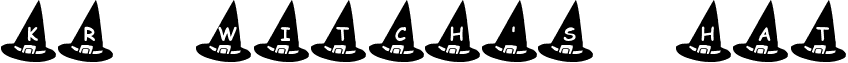 KR Witch's Hat font - KR Witch's Hat.ttf