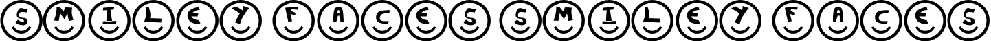 Smiley Faces Smiley Faces font - SmileyFace.ttf