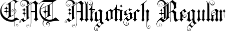 CAT Altgotisch Regular font - Altgotisch.ttf