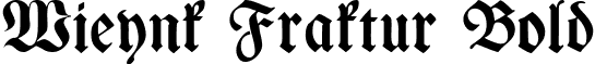 Wieynk Fraktur Bold font - WieynkFraktur-Bold.ttf