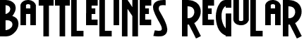 BattleLines Regular font - battlelines.ttf