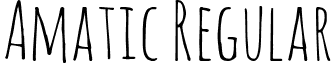 Amatic Regular font - Amatic-Regular.ttf