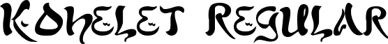 Kohelet Regular font - Kohelet.ttf