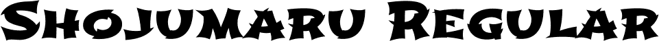 Shojumaru Regular font - Shojumaru-Regular.ttf
