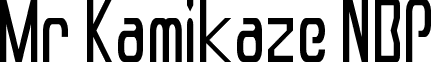 Mr Kamikaze NBP font - MrKam0.ttf