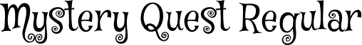 Mystery Quest Regular font - MysteryQuest-Regular.ttf