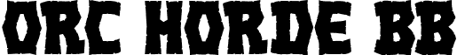 Orc Horde BB font - OrcHordeBB_Reg.ttf