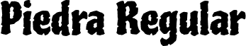 Piedra Regular font - Piedra-Regular.otf