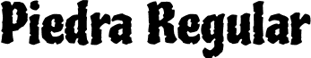 Piedra Regular font - Piedra-Regular.ttf