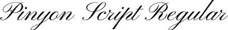Pinyon Script Regular font - PinyonScript-Regular.ttf
