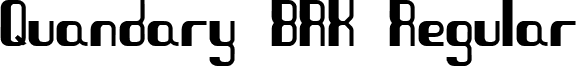 Quandary BRK Regular font - quandary.ttf