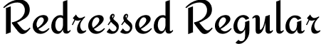 Redressed Regular font - Redressed.ttf