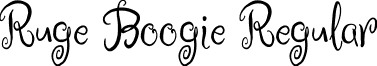 Ruge Boogie Regular font - RugeBoogie-Regular.ttf