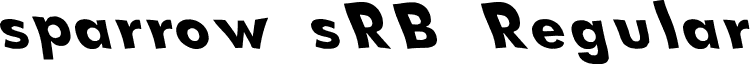 sparrow sRB Regular font - sparrow(sRB).TTF