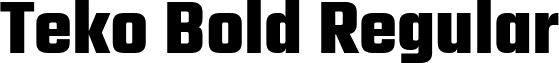 Teko Bold Regular font - Teko-Bold.ttf