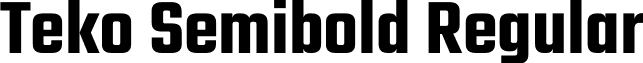 Teko Semibold Regular font - Teko-SemiBold.ttf