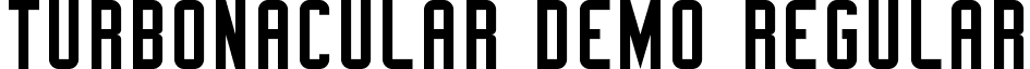 Turbonacular Demo Regular font - Turbonacular-Demo.ttf