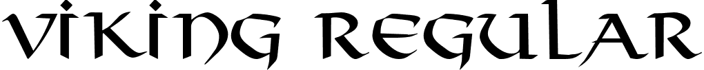 Viking Regular font - VIKING__.TTF