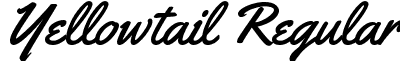 Yellowtail Regular font - Yellowtail-Regular.ttf