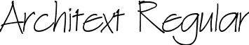 Architext Regular font - Architex.ttf