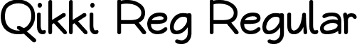 Qikki Reg Regular font - Qarmic sans Abridged.ttf