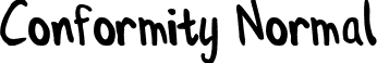 Conformity Normal font - CONFN___.TTF