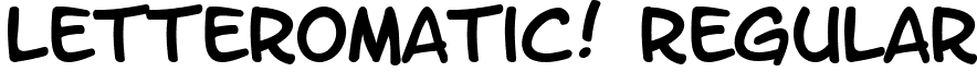 LetterOMatic! Regular font - ltromatic.ttf
