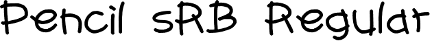 Pencil sRB Regular font - Pencil(sRB).TTF