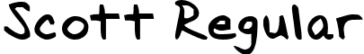 Scott Regular font - scott___.ttf