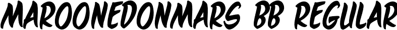 MaroonedOnMars BB Regular font - MaroonedOnMarsBB.otf