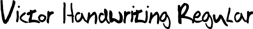 Victor Handwriting Regular font - Victor's Font.ttf