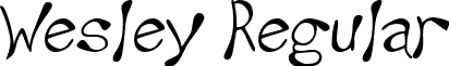 Wesley Regular font - Wesley__.ttf