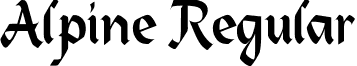 Alpine Regular font - Alpine Regular.ttf