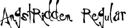 AngstRidden Regular font - angstridden.TTF