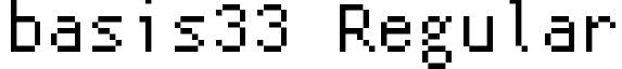 basis33 Regular font - basis33.ttf