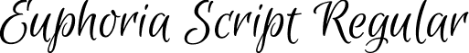 Euphoria Script Regular font - EuphoriaScript-Regular.ttf